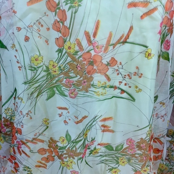 Vintage 60’s Yellow Floral Maxi Dress Southern Bel - Picture 6 of 16